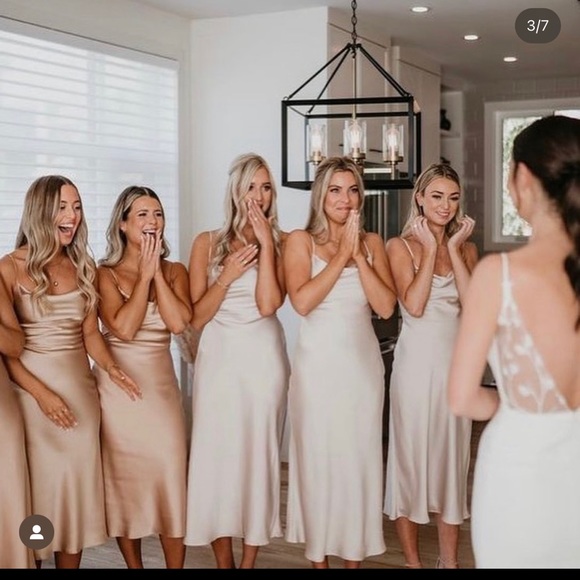 Park and Fifth Champagne Bridesmaid Dress - Picture 2 of 3